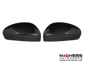 FIAT 124 Mirror Covers - Carbon Fiber - Feroce